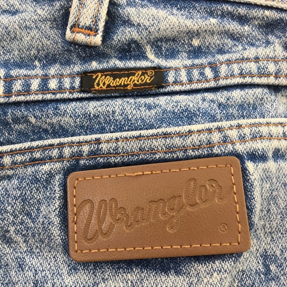 VTG Wrangler Cut Off Denim Shorts Fray Distressed - Picture 7 of 8